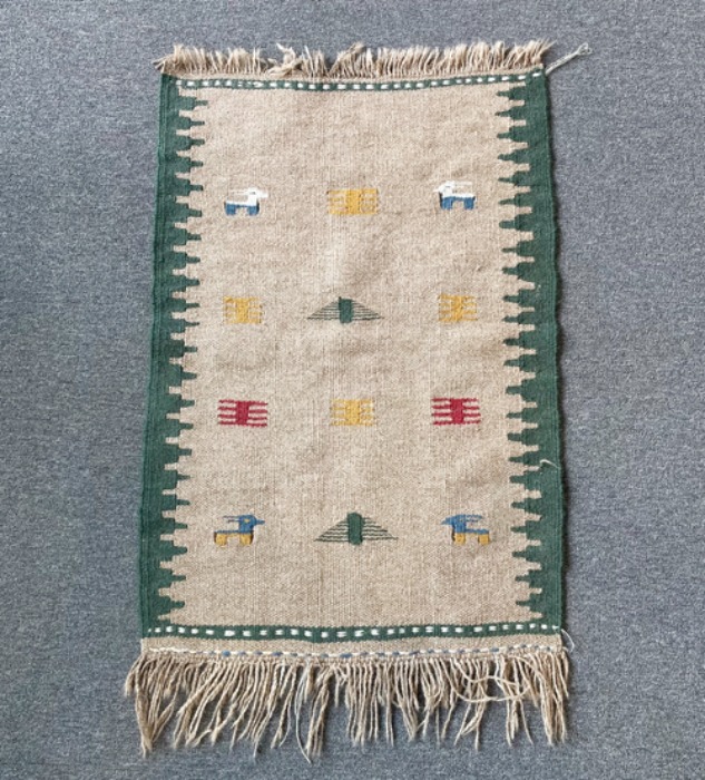 [CANADA]80s Native american foot rug mat(러그).