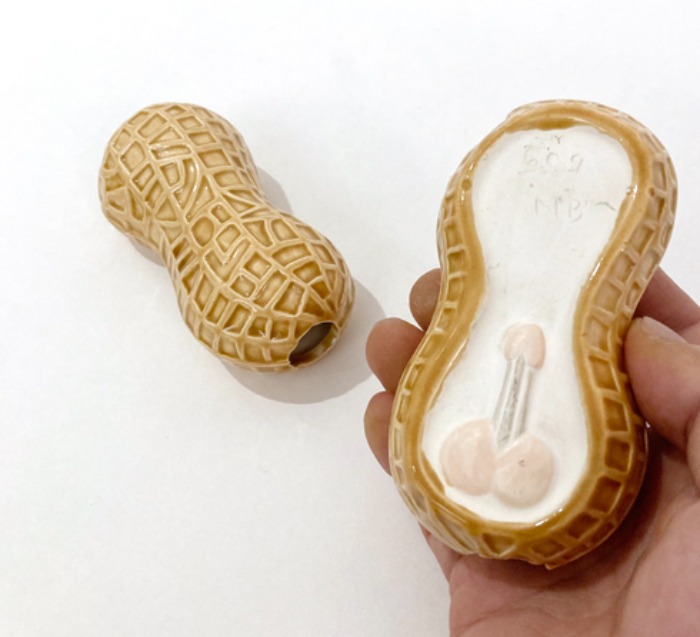 [U.S.A]80s adult peanuts 남/녀 성기 ceramic objet.