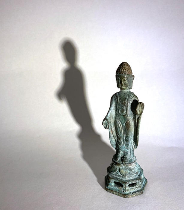 [JAPAN]60s Antique “Buddha” bronze statue objet(부처상).