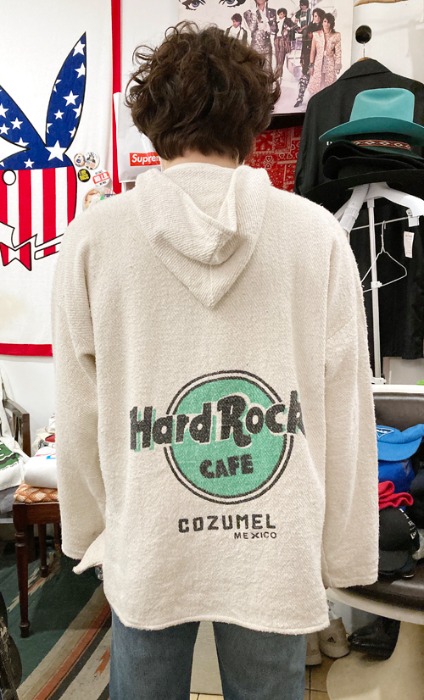 [U.S.A]90s Hard Rock CAFE &quot;Cozumel&quot; mexican baja hoodie.
