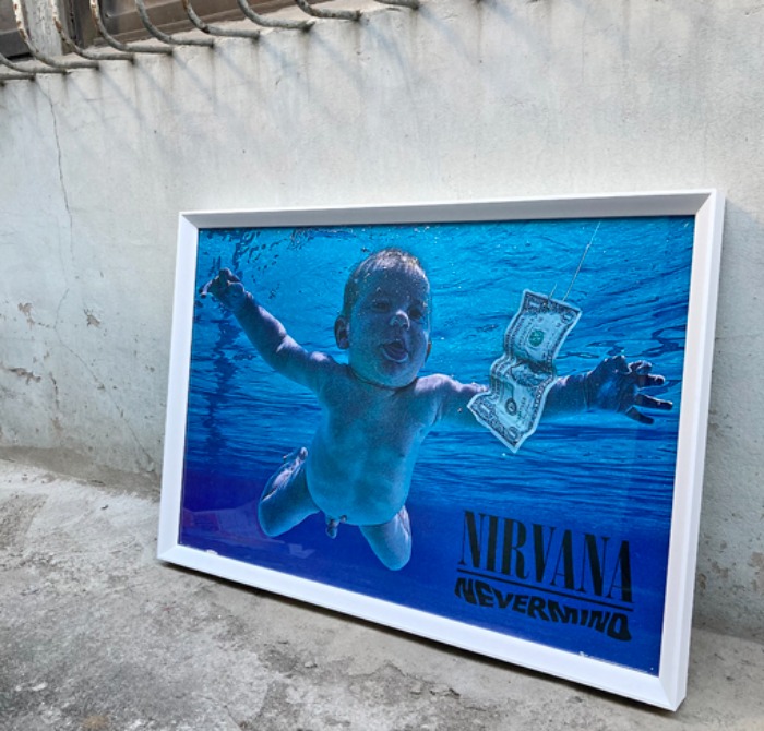 [U.S.A]Nirvana 너바나 vintage big size poster frame.