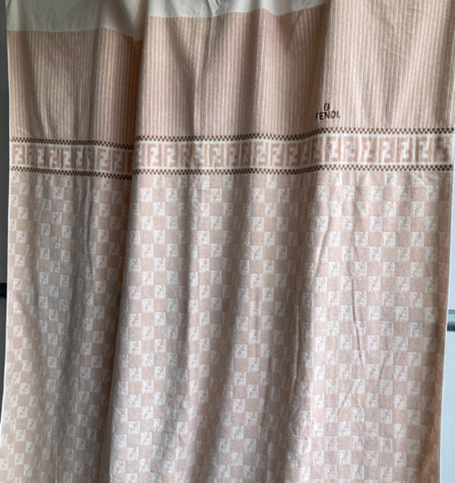 FENDI zucca pattern big size rug/blanket/beach towel.