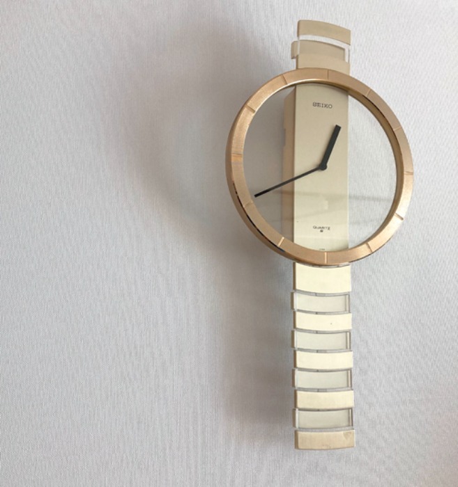 [JAPAN]80s SEIKO watch design wall clock(벽시계).
