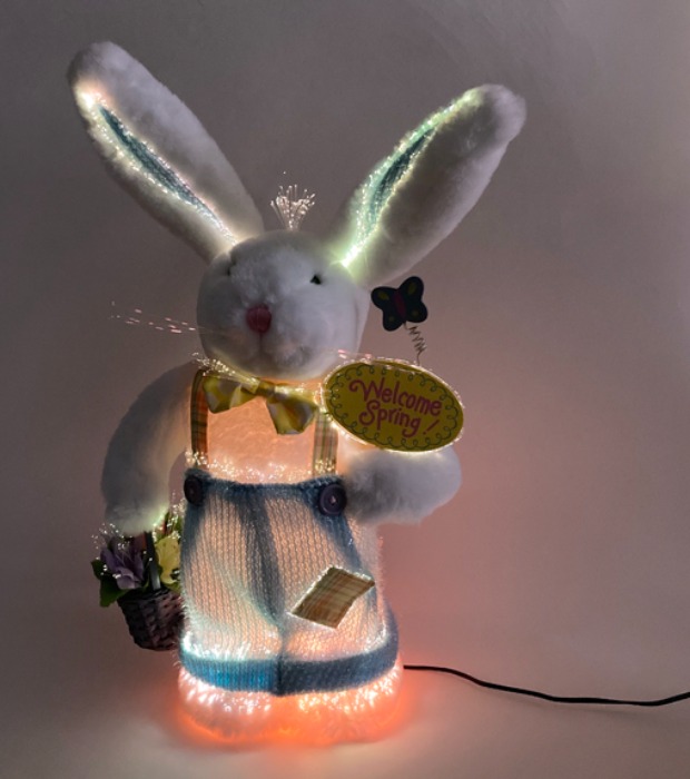 [U.S.A]80s Rabbit 토끼 광섬유 lamp doll.