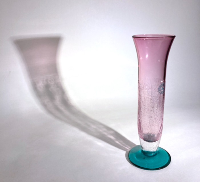 [JAPAN]70s KITAICHI crack design glass vase(화병).