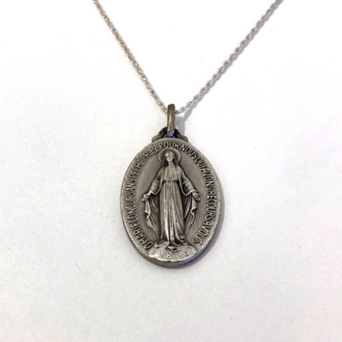 [FRANCE]70s antique Maria 성모 마리아 pendant.