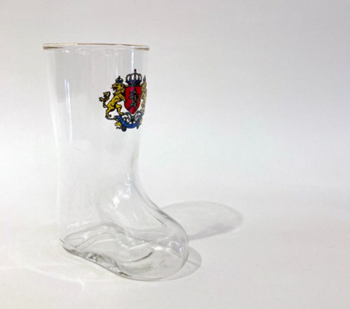 [JAPAN]80s Sasaki boots 부츠 design beer glass.